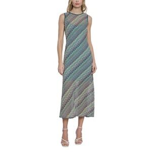 Multicolor Sleeveless Maxi Dress